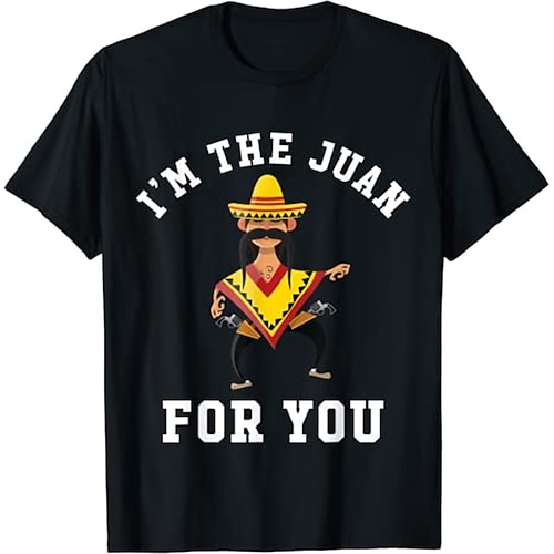 

Mexican Tee Cinco de Mayo Fiesta T-shirt Print Street Style T-shirt For Men's Women's Unisex Adults' Hot Stamping 100% Cotton Casual Daily