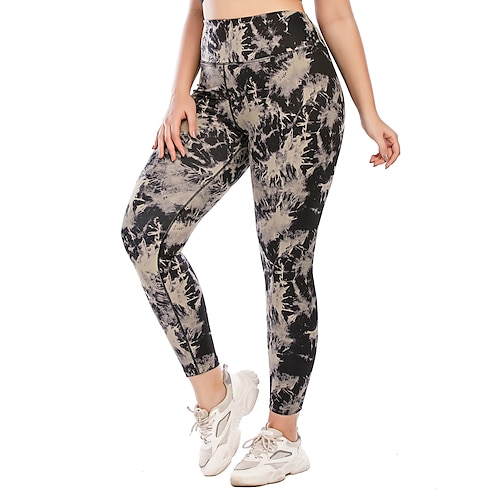 

Per donna Pantaloni da yoga Leggings per lo yoga Tasca con cerniera Fasciante in vita Sollevamento dei glutei Vita alta Yoga Fitness Allenamento in palestra Ghette Pantaloni Camouflage Cachi Plus Size