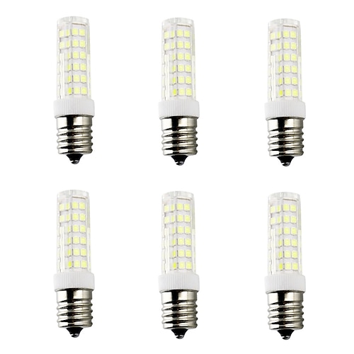 

6pcs 5 W LED Corn Lights 480 lm E17 T 75 LED Beads SMD 2835 Warm White White 110-130 V