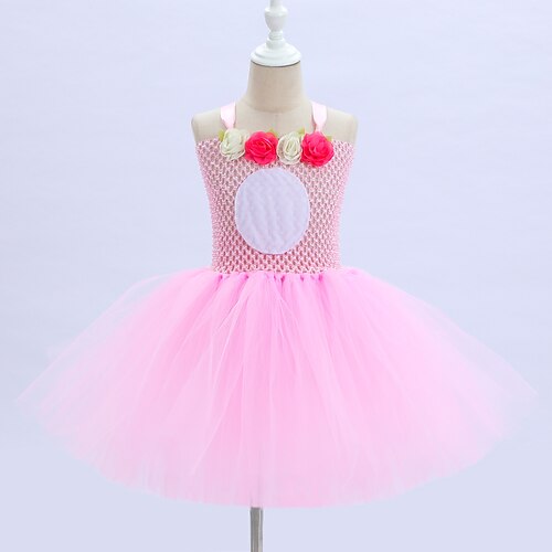 

Tier Kleid Cosplay Kostüm Tierkostüm Kinder Mädchen Cosplay Brautkleider schlicht Fest / Feiertage Organza Korallen-Velvet Rosa Einfach Karneval Kostüme