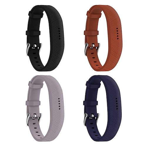 

Paquet de 4 Bracelet de montre connectée Compatible avec Fitbit Fitbit Flex 2 Silicone Montre intelligente Sangle Imperméable Ajustable Femme homme Bracelet Sport Remplacement Bracelet