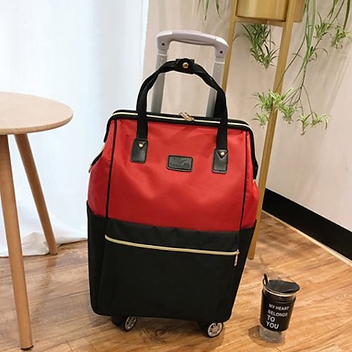 

bolso trolley nueva bolsa de viaje bolsa de equipaje de gran capacidad bolsa de viaje de contraste de tela oxford bolso de mano