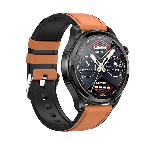 

TK22 Montre intelligente 1.39 pouce Smartwatch Montre Connectée Bluetooth ECG PPG Surveillance de la température Podomètre Compatible avec Android iOS Femme Hommes Longue Veille Imperméable Rappel