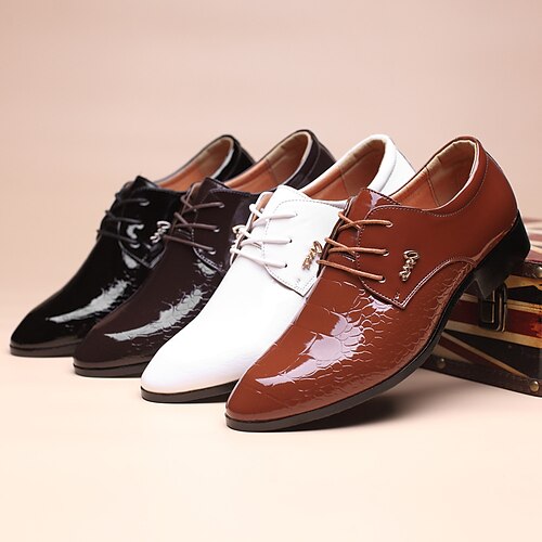 

Per uomo Oxford Mocassini in pelle Lavoro Informale Esterno Giornaliero PU Traspirante Nero Bianco Giallo Estate Primavera