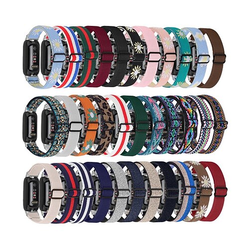 

Cinturino intelligente Compatibile con Fitbit Inspire 2 / Inspire HR / Inspire Inspire 3 Nylon Orologio intelligente Cinghia Elastico Donne Uomini Solo Loop Sostituzione Polsino