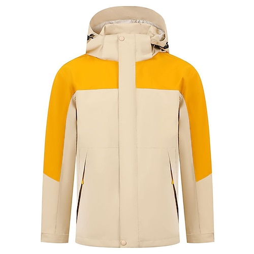 

Per uomo Per donna Giacca impermeabile da escursione Giacca anti-pioggia Giubbino anti-vento All'aperto Collage Impermeabile Antivento Traspirante Leggero Soprabiti Trench Superiore Zip nascosta