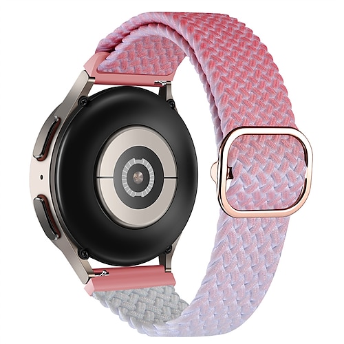 

Correa de Smartwatch para Samsung Galaxy Watch 46mm 3 45mm Gear S3 Classic Frontier 2 Neo Live Nailon Reloj inteligente Correa Ajustable Transpirable Mujeres Hombres Bucle en Solo Loop Reemplazo