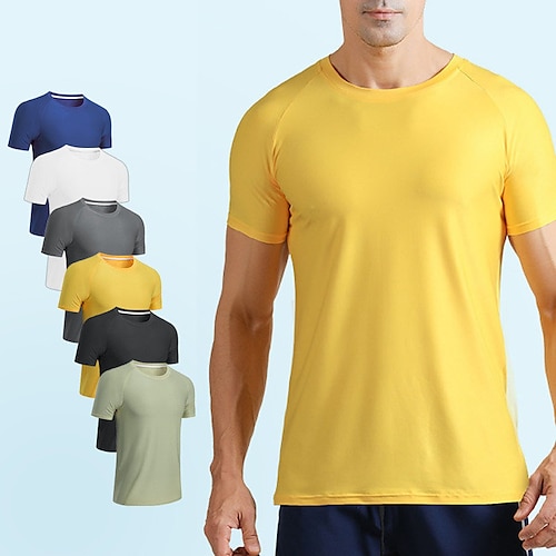 

Per uomo maglietta T-shirt Liscio Girocollo Strada Da mare Maniche corte Asciugatura rapida Abbigliamento Di tendenza Originale Essenziale