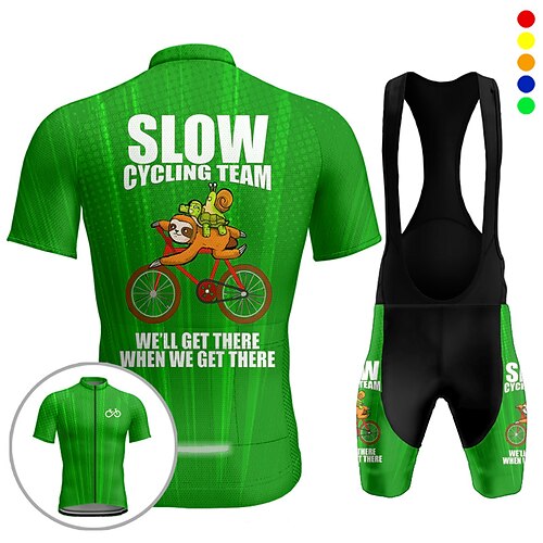 

21Grams Herre Sykkeljersey med bib-shorts Kortermet Fjellsykling Veisykling Gul Rød Blå Grafisk Sykkel Fukttransport Hurtigtørkende Spandex sport Grafisk Bokstav & Nummer Klær