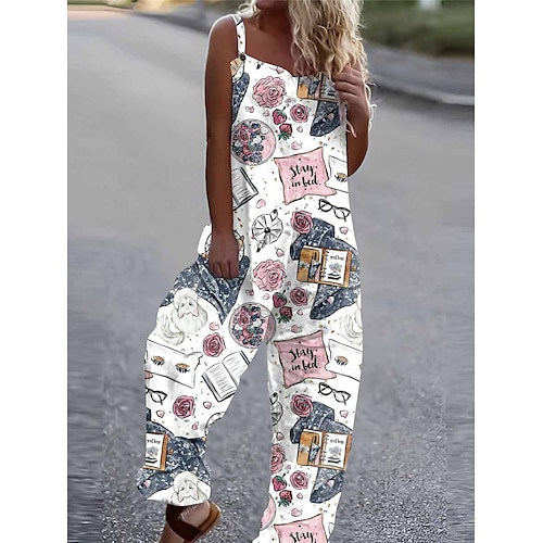 

Mujer En general Estampado Floral Escote Cuadrado Ropa de calle Diario Vacaciones Ajuste regular Sin Mangas Blanco Amarillo Azul Piscina S M L Verano