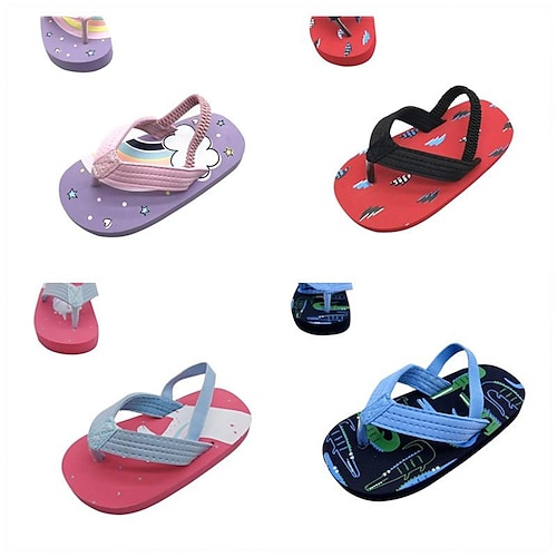 

Boys Girls' Sandals Daily Casual EVA(ethylene-vinyl acetate copolymer) Shock Absorption Breathability Non-slipping Big Kids(7years ) Little Kids(4-7ys) Beach Outdoor Navy Black Yellow Summer