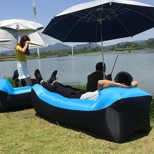 

Portable Lazy Inflatable Sofa Outdoor Indoor Can Receive Air Bed Fast Folding Sofa Bed Lunch Break Bed