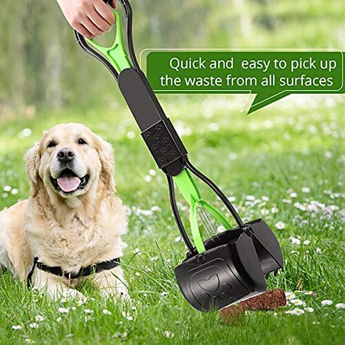 

grand ramasseur de caca pour chienamp; chats, manche long haute résistanceamp; pelle à crottes de chien durable