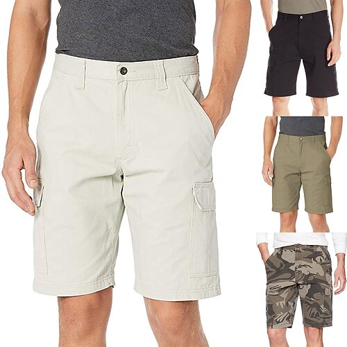 

Herre Cargoshorts Turshorts Utendørs Ripstop Pustende Lettvekt Svettereduserende Shorts Bunner Svart Krystall Bomull Fisking Klatring Strand S M L XL XXL