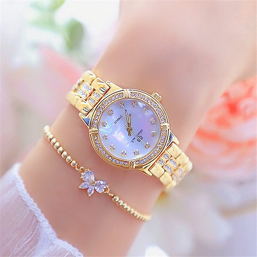 

relógios de quartzo femininos com pulseira conjunto criativo estilo moderno pulseira borboleta relógio de pulso analógico relógio de aço inoxidável à prova d'água