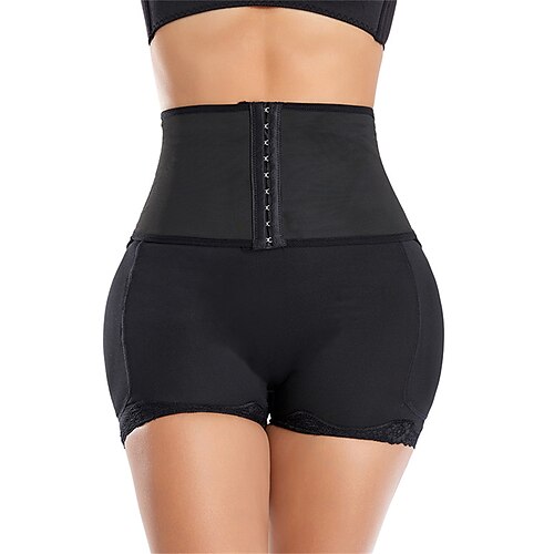 

Dame Plusstørrelser Formet beklædning Talje træner Body Shaper Ren farve Enkel Afslappet Komfort Hjem Daglig I-byen-tøj Polyester Åndbart Sommer Forår Sort Beige