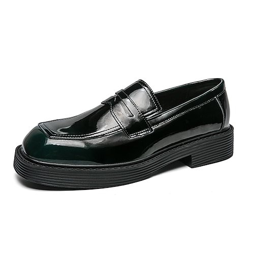 

Herren Loafer Slip On Geschäftlich Klassisch Brautkleider schlicht Täglich Kunstleder Atmungsaktiv Schwarz Blau Sommer