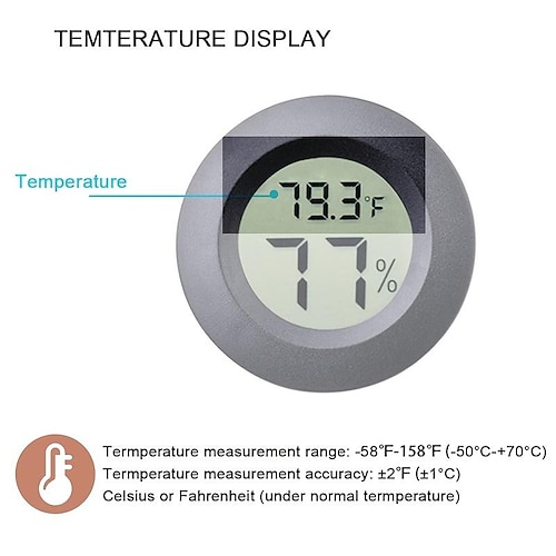 Mini Embedded Thermometer Hygrometer: Monitor Temperature