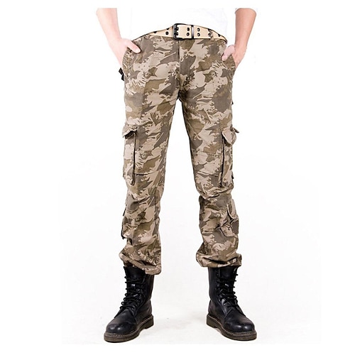

Per uomo Pantaloni cargo Pantaloni da escursione Esterno Ripstop Traspirante Leggero Asciugatura rapida Pantalone / Sovrapantaloni Pantaloni Camouflage onda d'acqua Mimetico verde scuro Cotone Pesca
