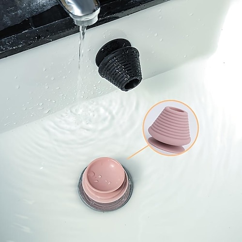 Confezione Da 3 Tappi Universali In Silicone Per Scarico, Diametro 11,4 Cm, Per Vasca E Lavandino - 4
