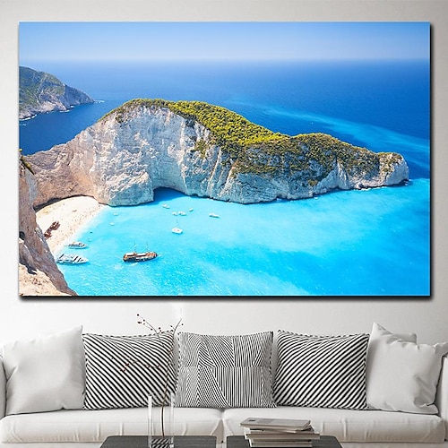 

ilha de zakynthos grécia paisagem pintura em tela navagio praia seascape oceano pôsteres e impressões arte da parede decoração da parede cuadros