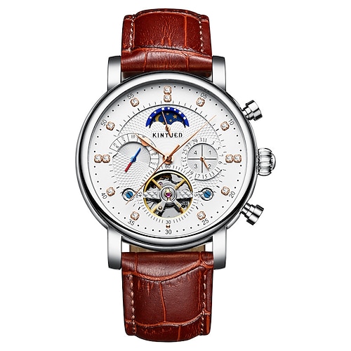 Men Mechanical Watch Luxury Fashion Business Wristwatch Hollow