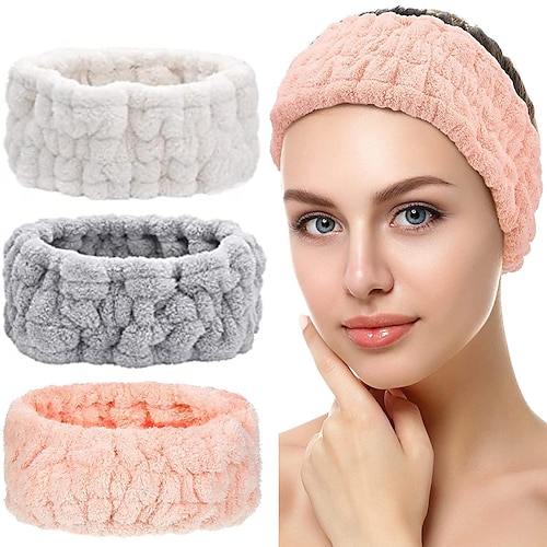 

fasce da bagno lavaggio fascia per capelli corallo peluche studentessa cerchio per capelli alta elastica antiscivolo autunno e inverno maschera lavaggio velo copricapo