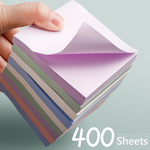 

400 sheets Solid Color Sticky Note 34/33/31.57 inch For Kids amp Adults Papers Arts And Crafts Projects