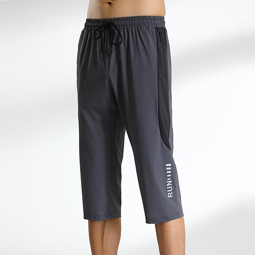 

Herre Trekking-shorts Sommer Udendørs Åndbart Blød Hurtigtørrende Bekvem Shorts Underdele Snørelukning Elastisk Talje Sort Grå Elastin Jagt Fiskeri Klatring S M L XL XXL