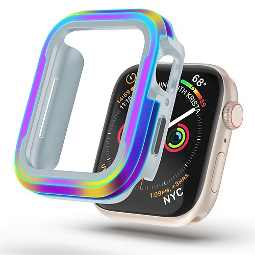 

Boîtier de montre Compatible avec Apple Watch Series 8 7 45mm / Series 6 5 4 SE 40mm / Ultra 49 mm Résistant aux rayures HD Effacer Antichoc Alliage Suivre Couverture