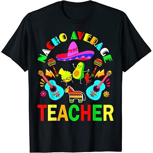 

camiseta mexicana cinco de mayo fiesta camiseta estampada estilo callejero camiseta para hombres mujeres unisex adultos estampado en caliente 100% algodón casual diario