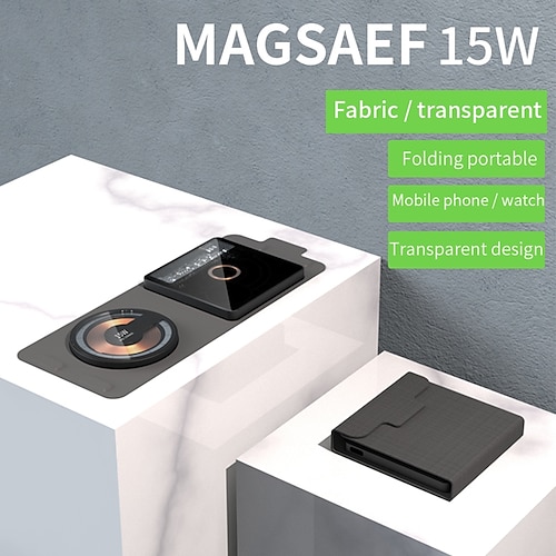 

Handy Ladestation Ladestation Faltbare Ladestation RoHs ASTM FCC Schnelles kabelloses Laden MagSafe Magnetisch Für iWatch 7/6 / SE / 5/4/3/2 iPhone 14/13/12/11 / X / 8 Pro Max Plus Airpods 3 2 Pro 2