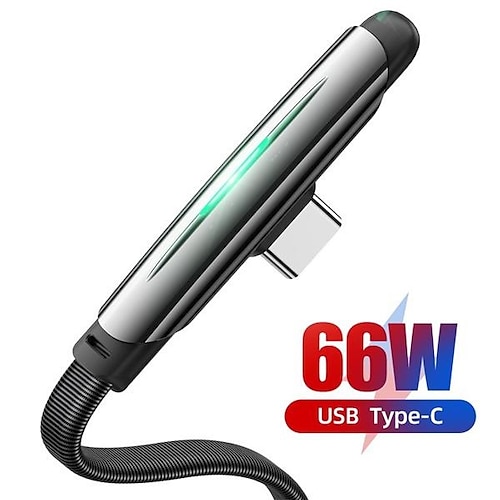 

66w/6a Creative Flat Typ C Ladekabel rechtwinkliges USB C Datenkabel