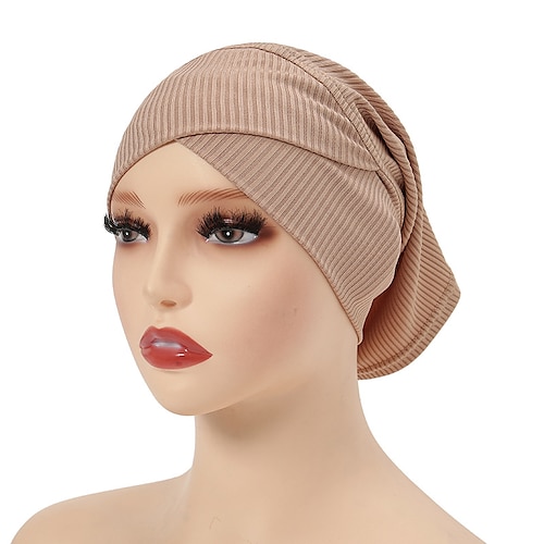 

enkel turban caps muslimsk hijab kvinner hodeskjerf islamsk underskjerf panser hodeskjerf stretch jersey cap ensfarget muslimske turban hatter