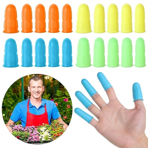 

5 pièces en caoutchouc à coudre dé à coudre respirant protection silicone doigt dé à coudre doigt couverture caps quilting couture couture artisanat