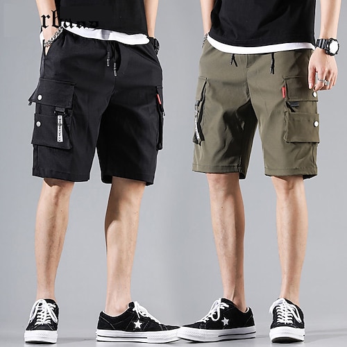 

Herre Shorts med lommer Udendørs Åndbart Bekvem Modstandsdygtighed Hurtigtørrende Shorts Underdele Sort militærgrøn Jagt Fiskeri Klatring M L XL XXL XXXL