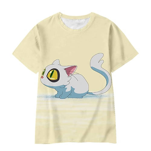 

Suzume No Tojimari Katze Daijin Suzume Iwato T-Shirt-Ärmel Anime Grafik T-shirt Für Herren Damen Unisex Erwachsene 3D-Druck 100% Polyester Casual