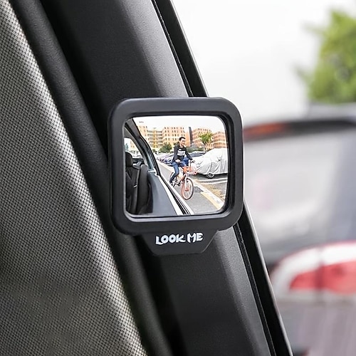 270 Degrees Wide Angle Car Rear Magnet Mirror Car Auxiliary Rearview Mirror Eliminate Blind Point For Car Safety