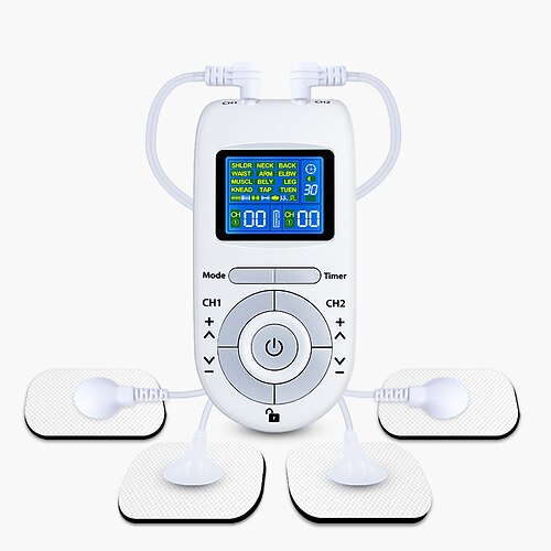 Electric Pulse Massager Tens EMS Muscle Stimulator 12Modes Digital Therapy