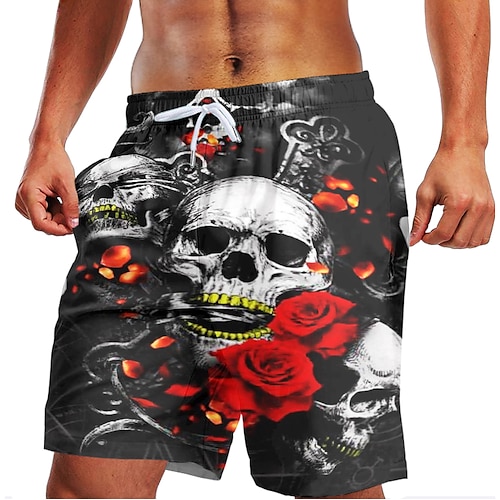 

Herre Badeshorts Surfeshorts Bunner Snorer Med lommer Svømming Surfing Strand Vannsport Trykket Sommer Vår