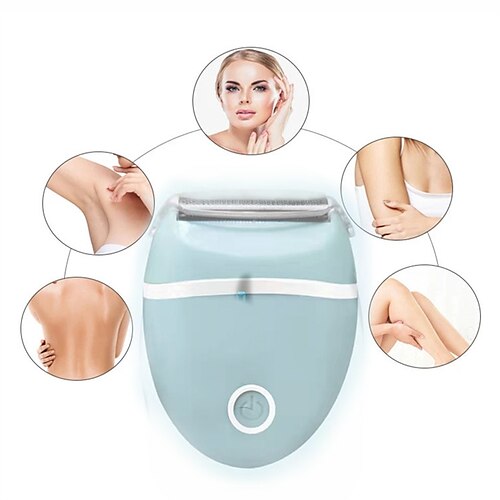

rasoir électrique pour femmes rasoir électrique pour femmes bikini jambes aisselles poils publics tondeuse portable avec tête amovible sans fil utilisation sèche et humide
