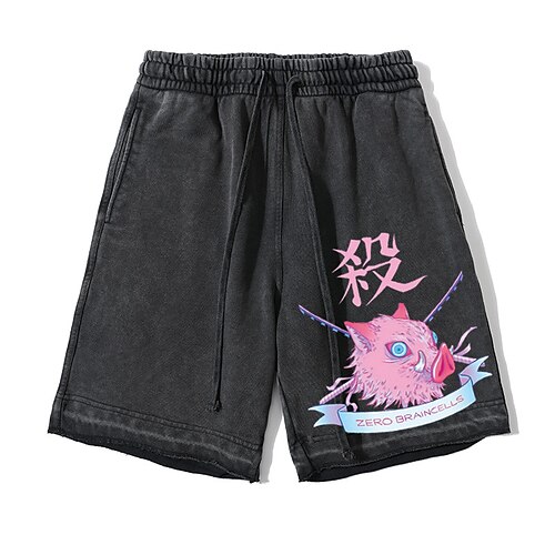 

Tueur de démons Kamado Nezuko Agatsuma Zenitsu Kamado Tanjiro Shorts Short de plage Animé Art graphique Style de rue Short Pour Homme Femme Unisexe Adulte Estampage à chaud 100% Coton Casual Quotidien