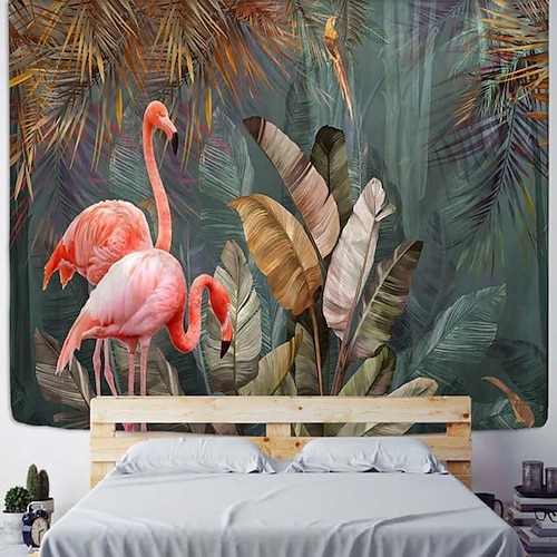 

Foresta tropicale appeso arazzo da parete arte murale decorazione fiammeggiante fotografia sfondo coperta tenda casa camera da letto soggiorno decorazione