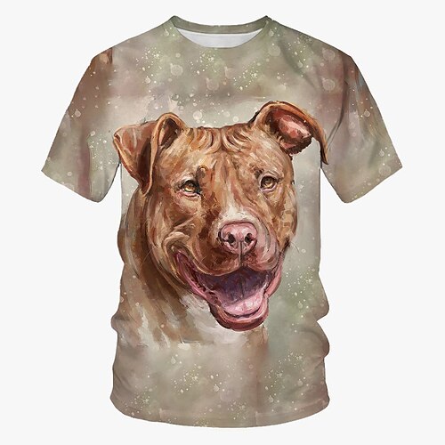 

Animal Perro T-Shirt Anime Gráfico Camiseta Para Hombre Mujer Unisexo Adulto Impresión 3D 100% Poliéster Casual Diario