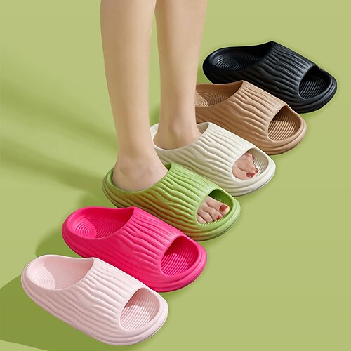 

pies sensación sandalias cómodas zapatillas de baño portátiles