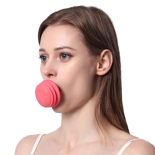 

rosa mascella viso collo tonificante ginnico per le donne lifting del viso pelle rassodante forma a v doppio mento strumento ginnico carino portatile liscio rughe bocca esercizio strumento per