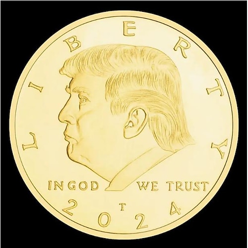 

45th President Of United States Donald J. Trump 2024 Collectible Gold Plated Souvenir Coin Basso-relievo Commemorative Coin