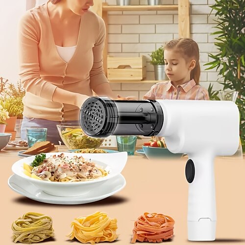 

Household Electric Noodle Machine Pasta Maker Household Sausage Making Machine Noodle Machine Cream Carving Electric Wireless Extruder