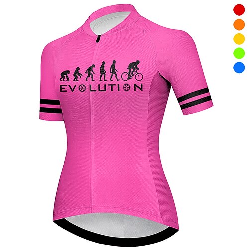 

21Grams Femme Maillot Velo Cyclisme Manche Courte Cyclisme Top avec 3 poches arrière VTT Vélo tout terrain Vélo Route Respirable Evacuation de l'humidité Séchage rapide Bandes Réfléchissantes Violet