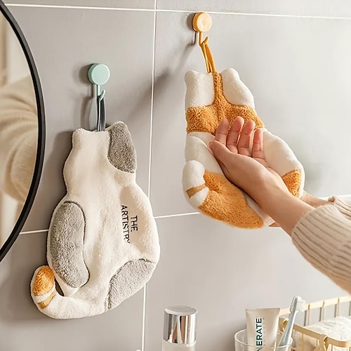 

1 Stück, Korallenvlies-Heimküchen-Badezimmer-Peeling-Handtuch